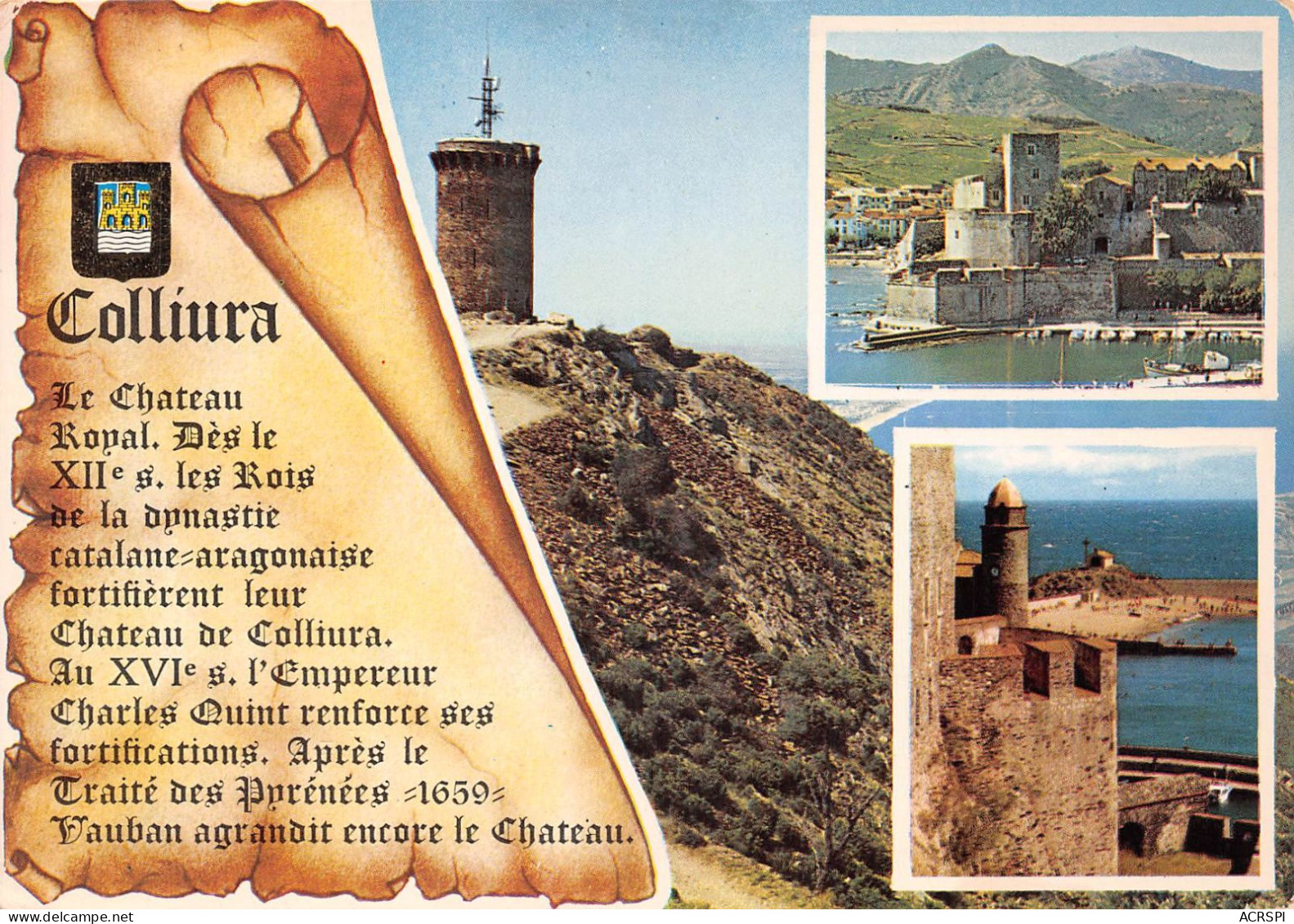 66 COLLIOURE   Chateau  Multivue                (Scan R/V) N°   4   \MR8076 - Collioure