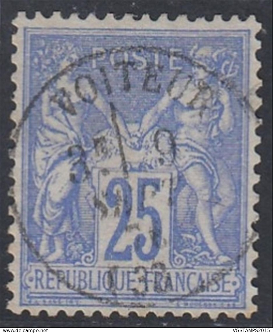 France 1876 - Timbre Oblitéré. Yvert Nr.: 78.  Oblitéré "VOITEUR". Oblitération RARE¡¡¡ .... (EB) AR-02743 - 1876-1898 Sage (Tipo II)