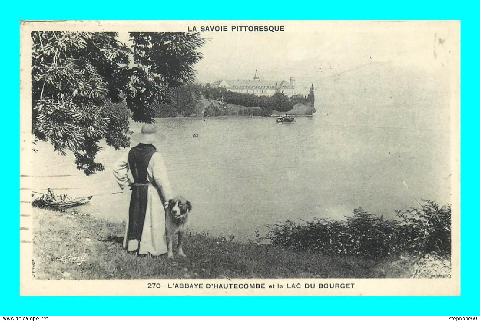A891 / 105 73 - Abbaye D'Hautecombe Et Lac Du Bourget ( Chien ) - Autres & Non Classés
