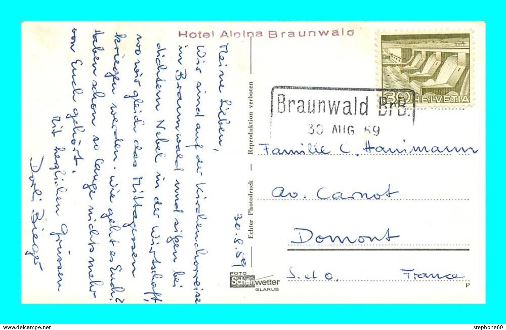 A891 / 123 Suisse Braunwald - Braunwald