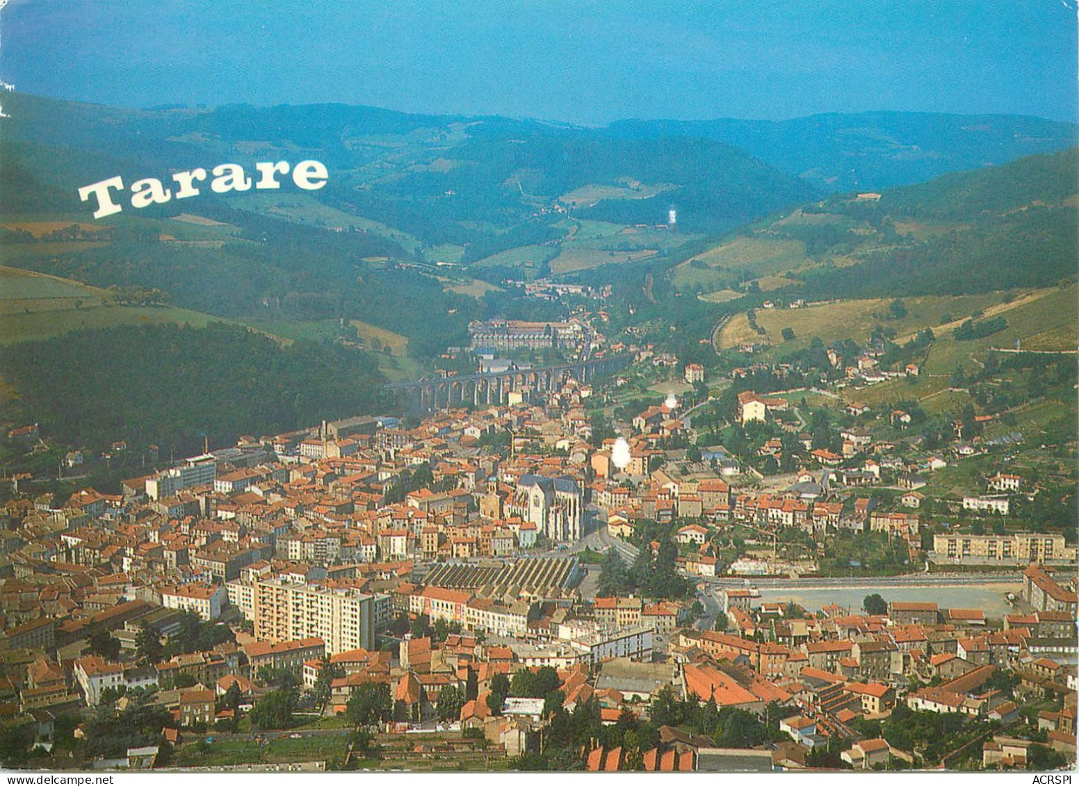 69    TARARE Vue Générale Aérienne   (scan R/V)  N°  26  \ MR8086 - Tarare