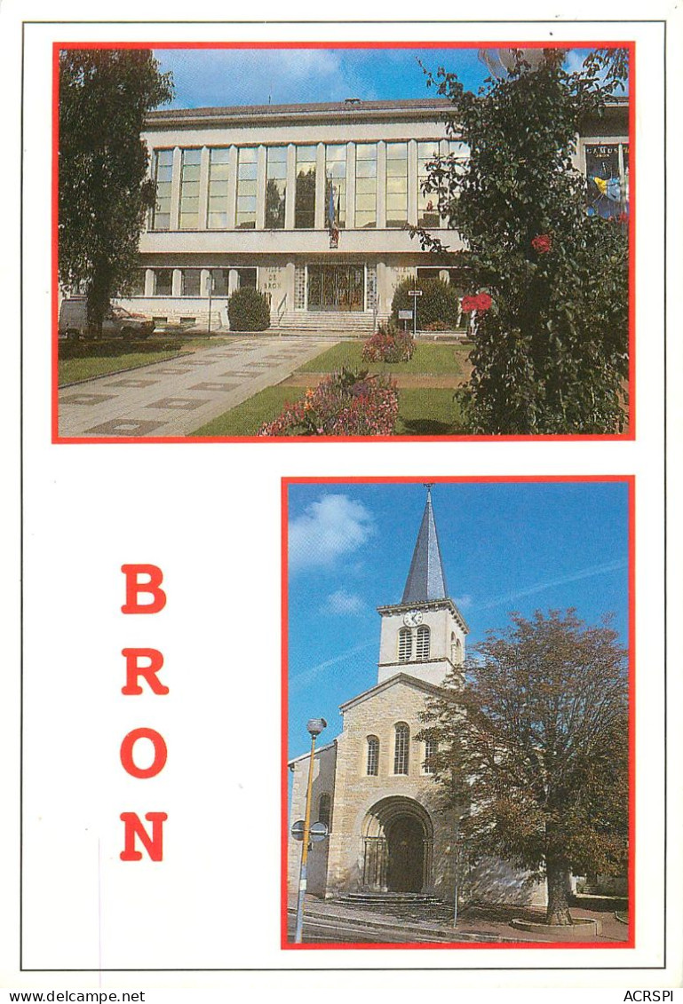 69    BRON église Et Mairie                   (scan R/V)  N°  8  \ MR8086 - Bron
