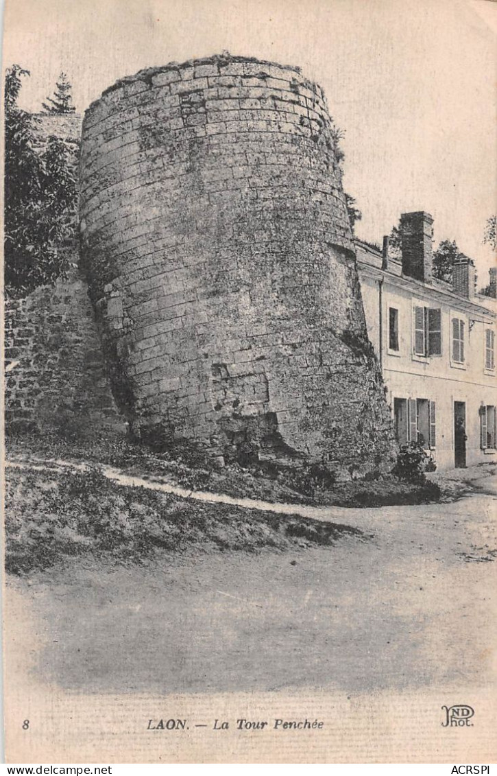 02  LAON  La Tour Penchée édition ND  (Scan R/V) N°   13   \MR8085 - Laon