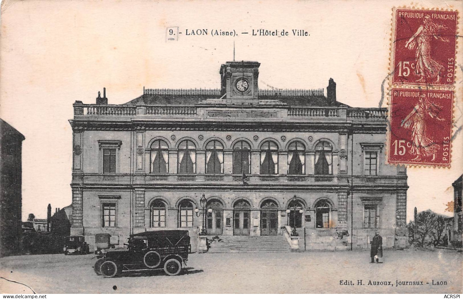 02  LAON  L'hotel De Ville         (Scan R/V) N°   6   \MR8085 - Laon