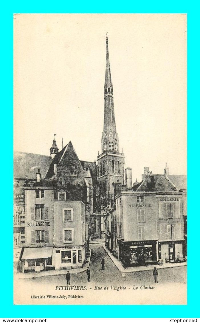 A889 / 639 45 - PITHIVIERS Rue De L'Eglise Clocher - Pithiviers