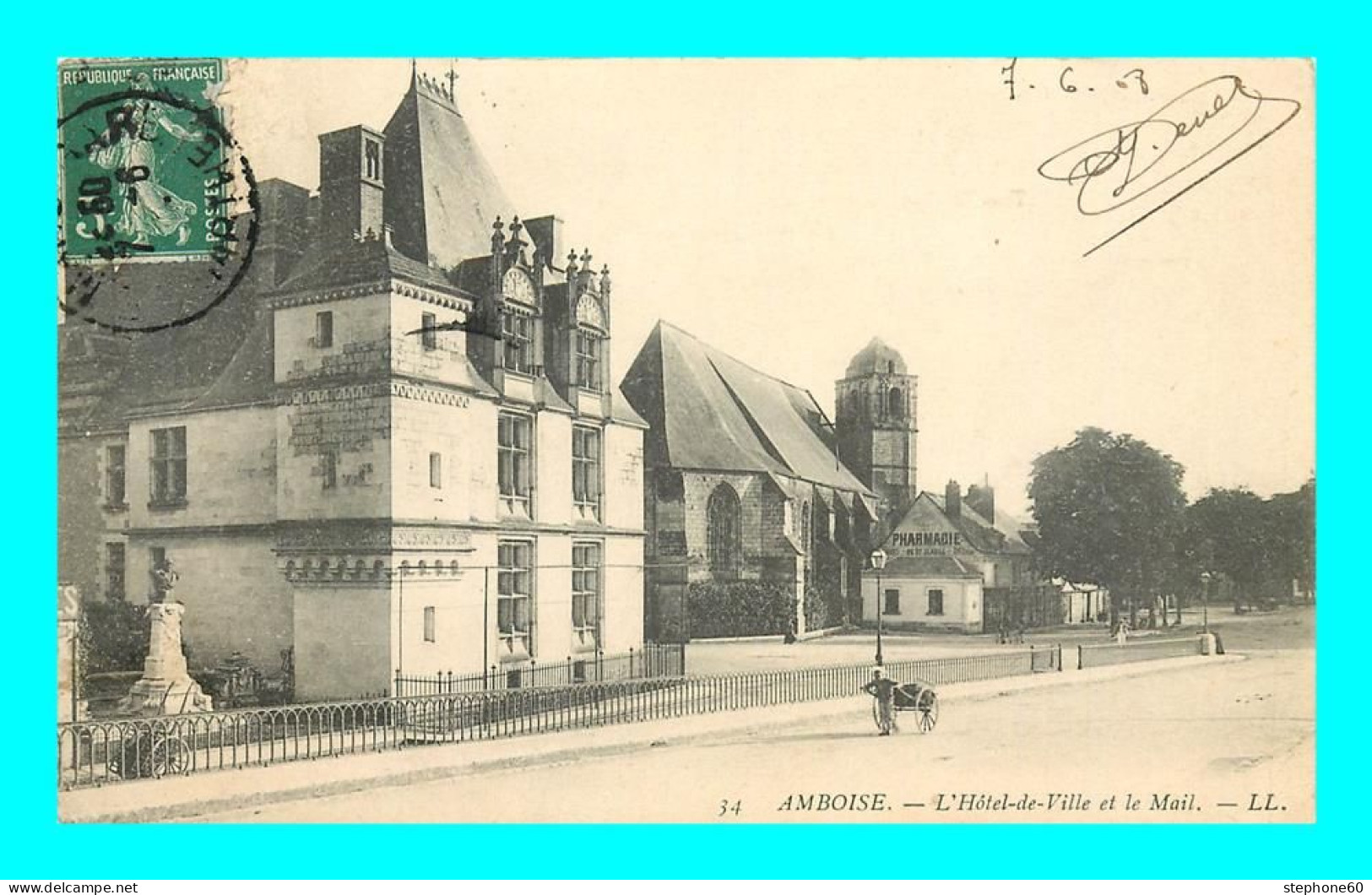 A888 / 119 37 - AMBOISE Hotel De Ville Et Le Mail - Amboise