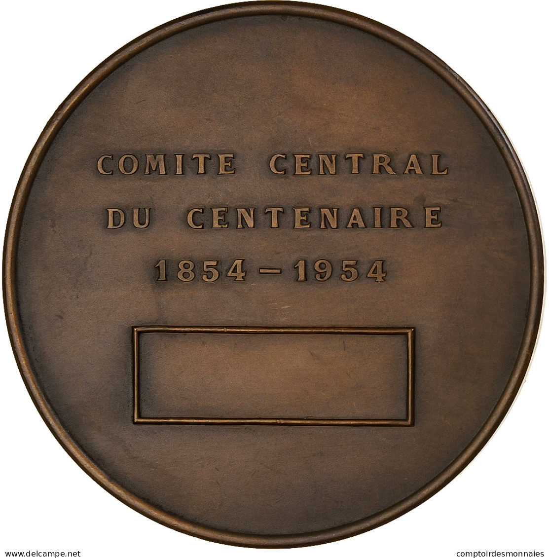 France, Médaille, Comité Centrale Du Centenaire, Maréchal Lyautey, 1954 - Andere & Zonder Classificatie