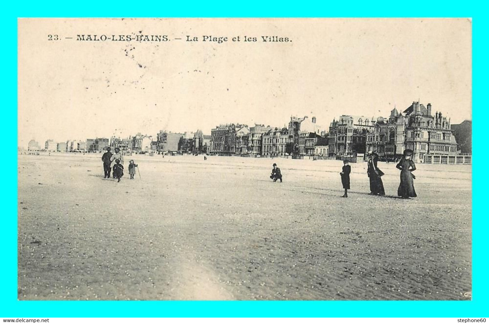 A883 / 491 59 - MALO LES BAINS Plage Et Les Villas - Malo Les Bains