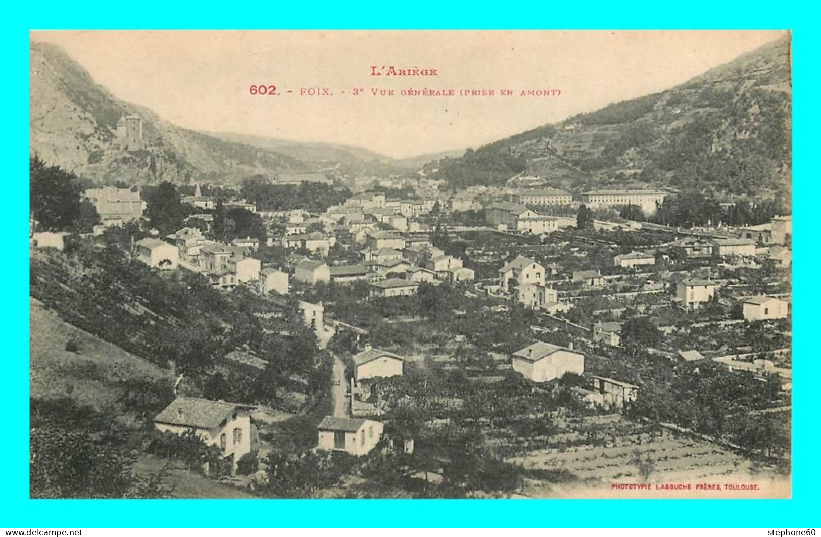 A883 / 185 09 - FOIX Vue Générale Prise En Amont - Foix