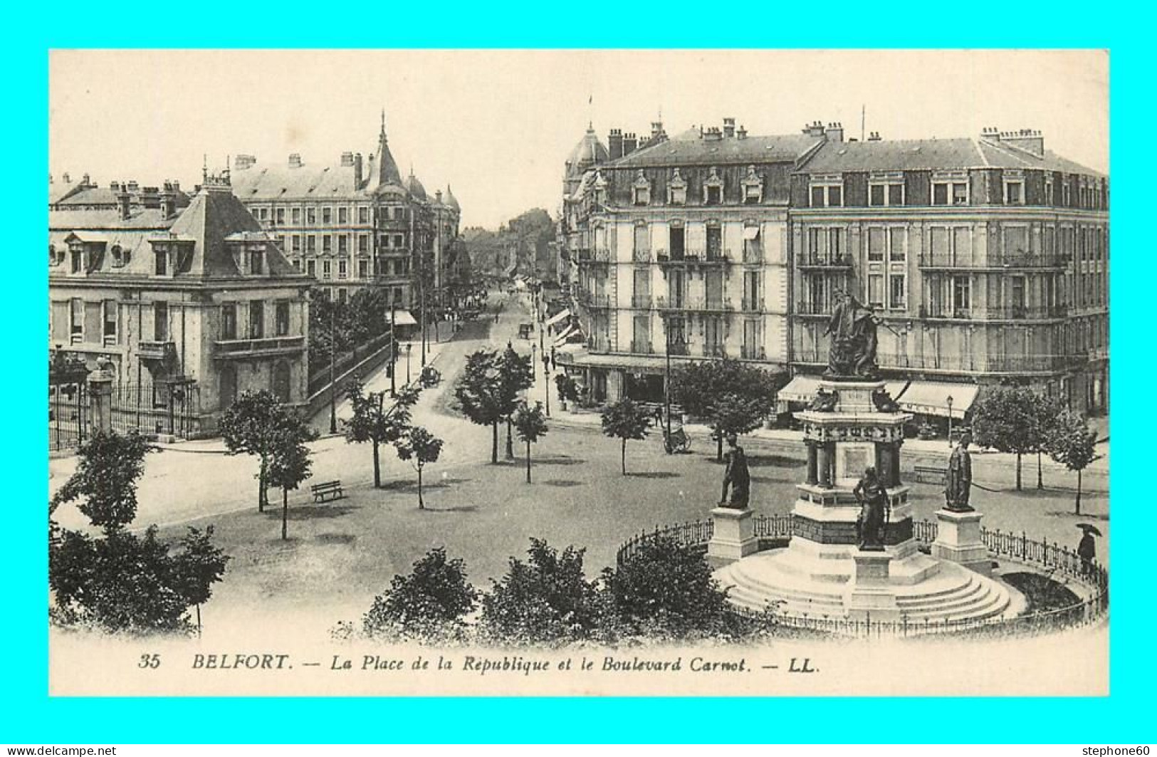 A886 / 023 90 - BELFORT Place De La Republique Et Boulevard Carnot - Other & Unclassified