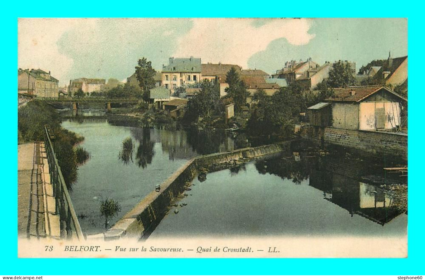 A886 / 019 90 - BELFORT Vue Sur La Savoureuse Quai De Cronstadt - Autres & Non Classés