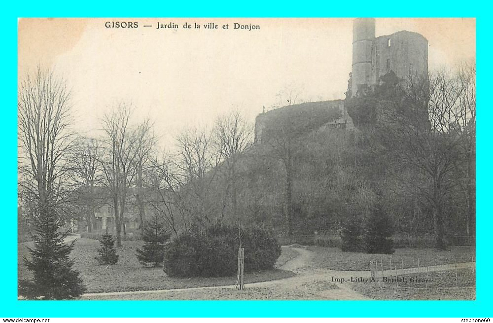 A885 / 437 27 - GISORS Jardin De La Ville Et Donjon - Gisors