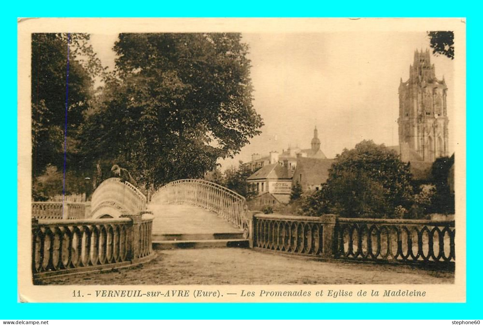 A883 / 459 27 - VERNEUIL Sur AVRE Promenades Et Eglise De La Madeleine - Verneuil-sur-Avre