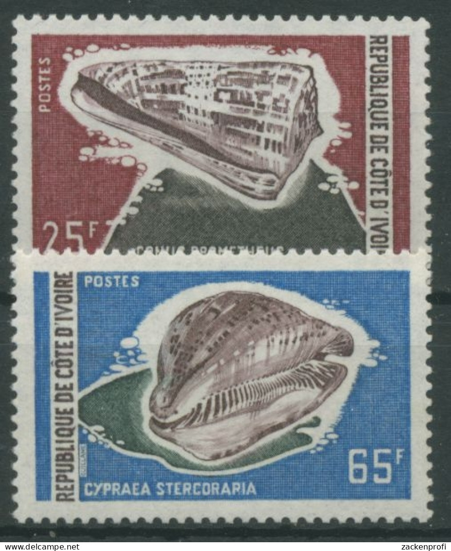 Elfenbeinküste 1972 Meeresschnecken 397/98 Postfrisch - Costa De Marfil (1960-...)