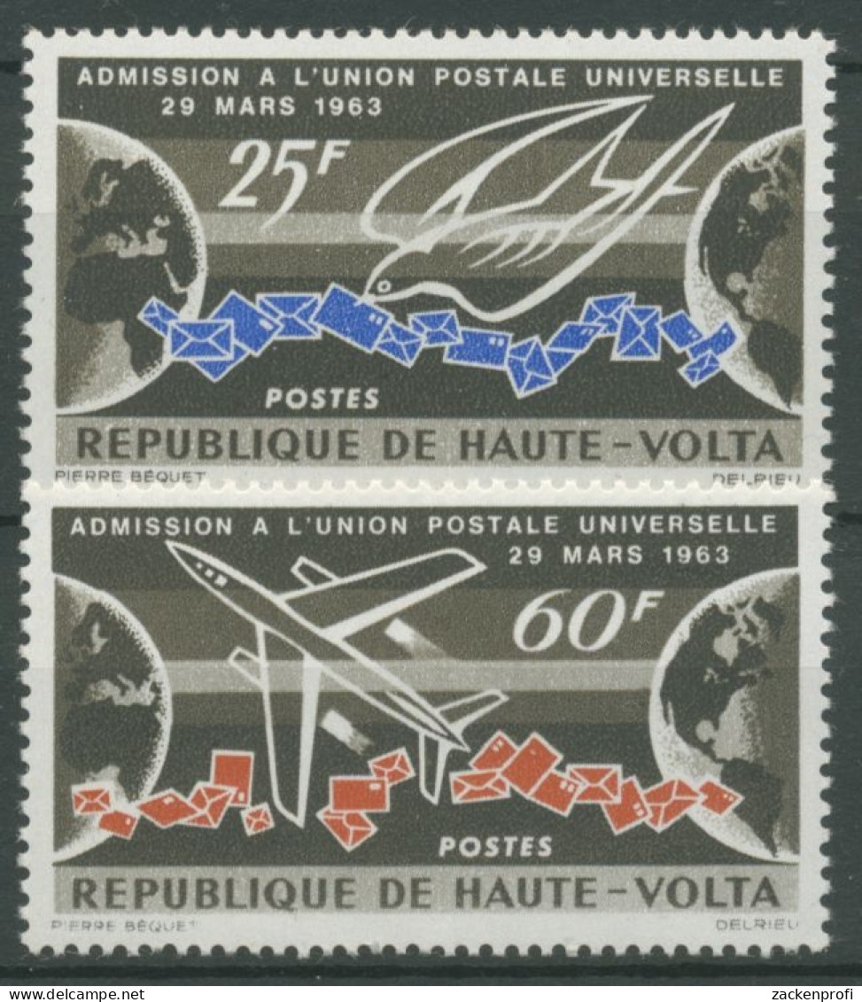 Obervolta 1964 Aufnahme In Den Weltpostverein 146/47 Postfrisch - Upper Volta (1958-1984)