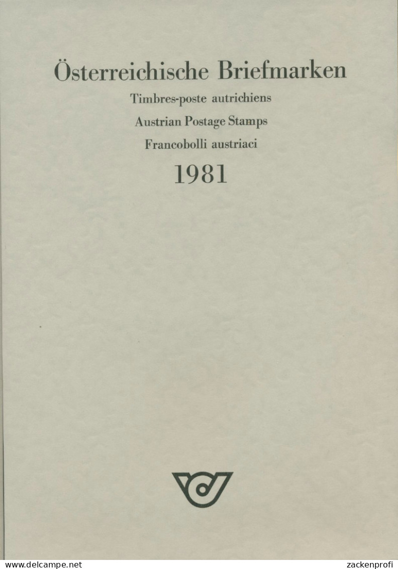 Österreich 1981 Jahresmappe Der Post Mit Allen Ausgaben Postfrisch (SG21426) - Años Completos