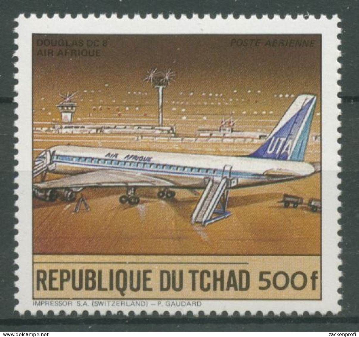 Tschad 1984 Verkehrsmittel Douglas DC 8 Flugzeug 1066 A Postfrisch - Tchad (1960-...)