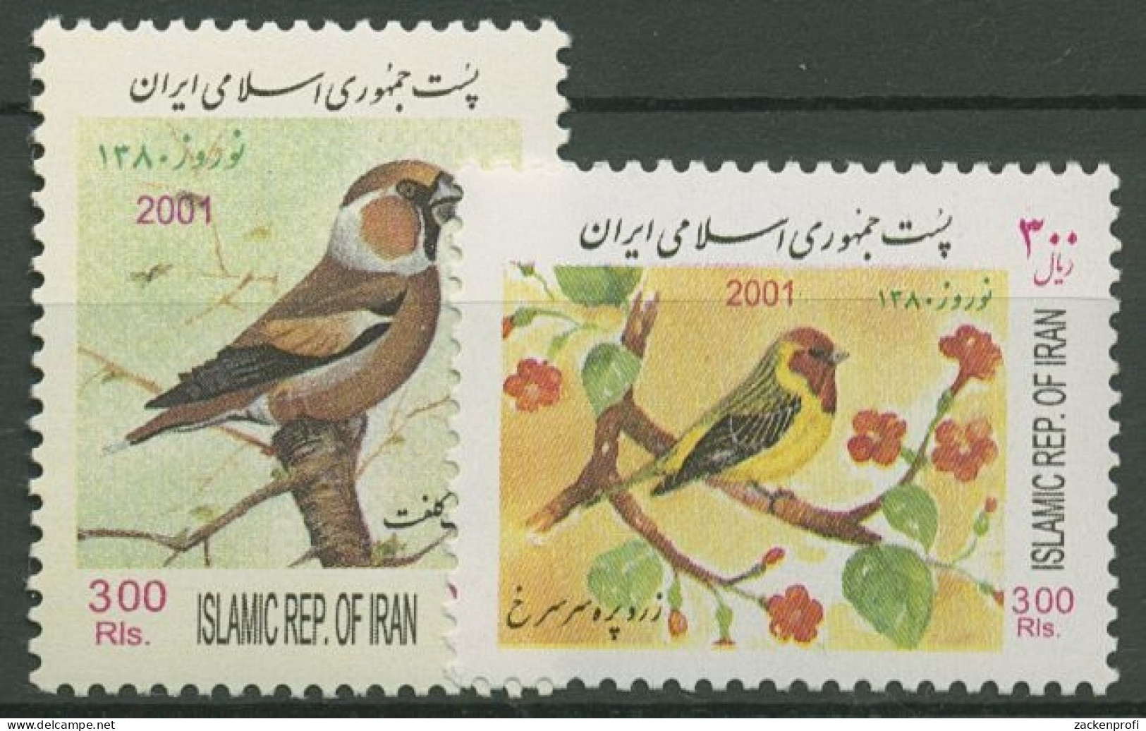 Iran 2001 Neujahrsfest Nowruz Tiere Vögel 2850/51 Postfrisch - Iran
