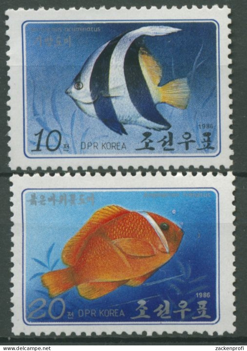 Korea (Nord) 1986 Tiere Fische 2726/27 A Postfrisch - Korea, North