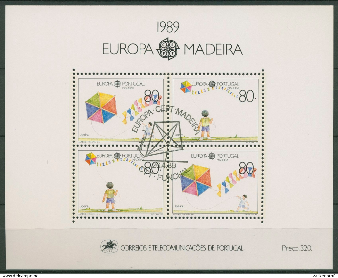 Portugal - Madeira 1989 Europa CEPT Kinderspiele Block 10 Gestempelt (C90987) - Madère