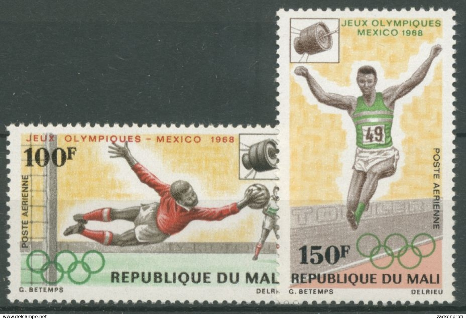Mali 1968 Olympische Sommerspiele In Mexiko 176/77 Postfrisch - Mali (1959-...)