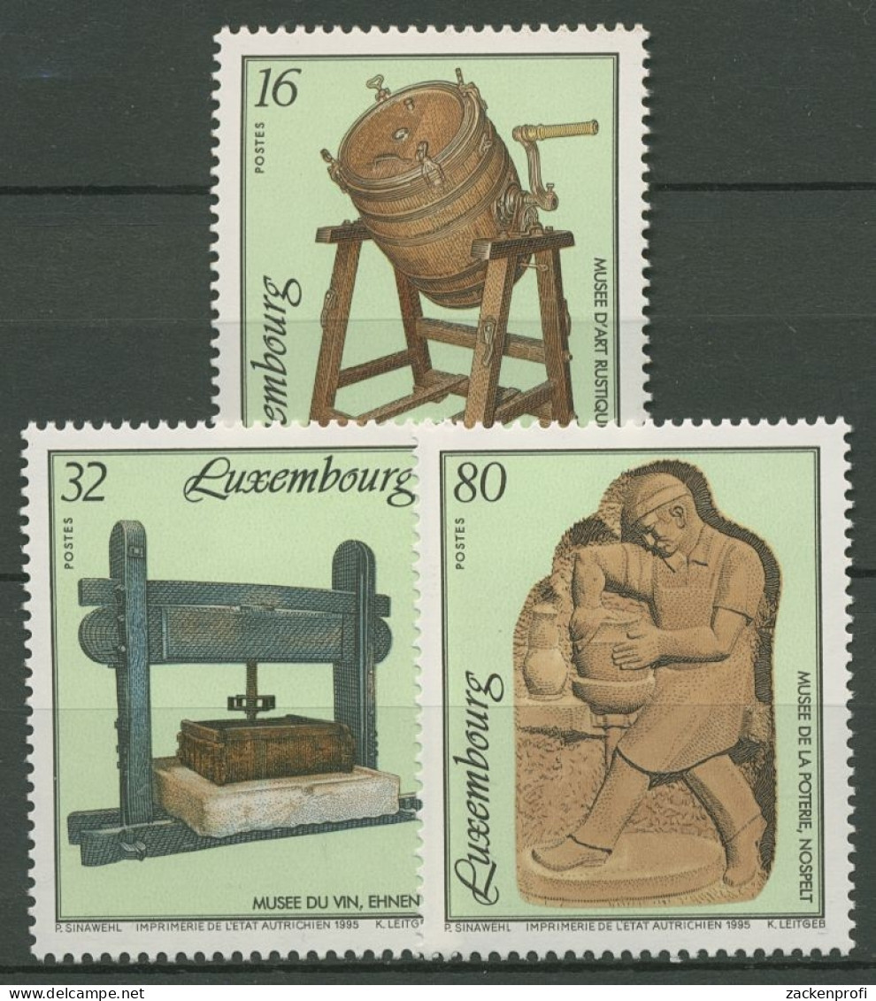 Luxemburg 1995 Museum Für Kunst Handwerk 1377/79 Postfrisch - Unused Stamps