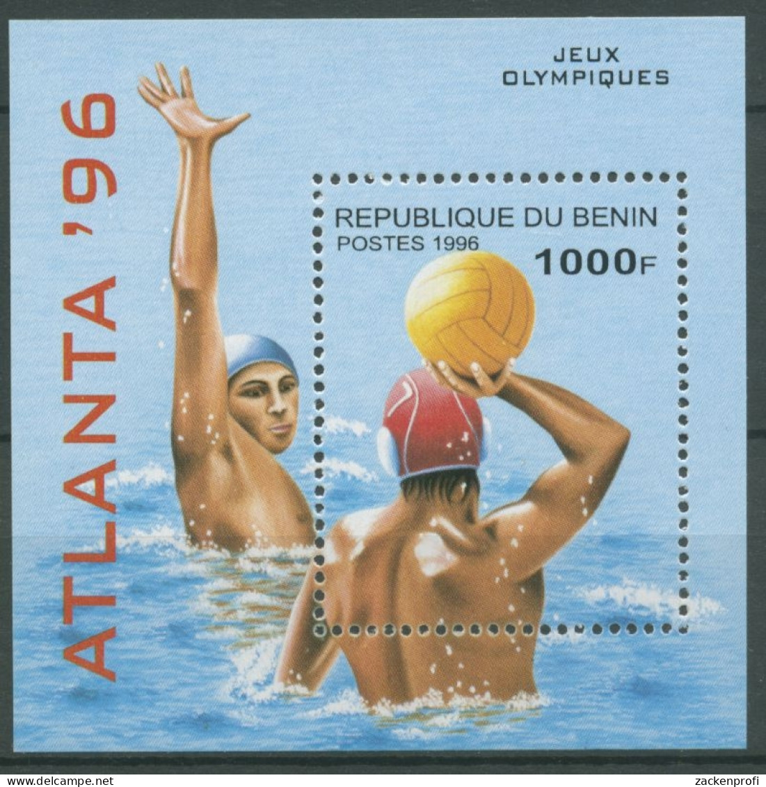 Benin 1996 Olymp. Sommerspiele Atlanta Wasserball Block 14 Postfrisch (C27102) - Bénin – Dahomey (1960-...)