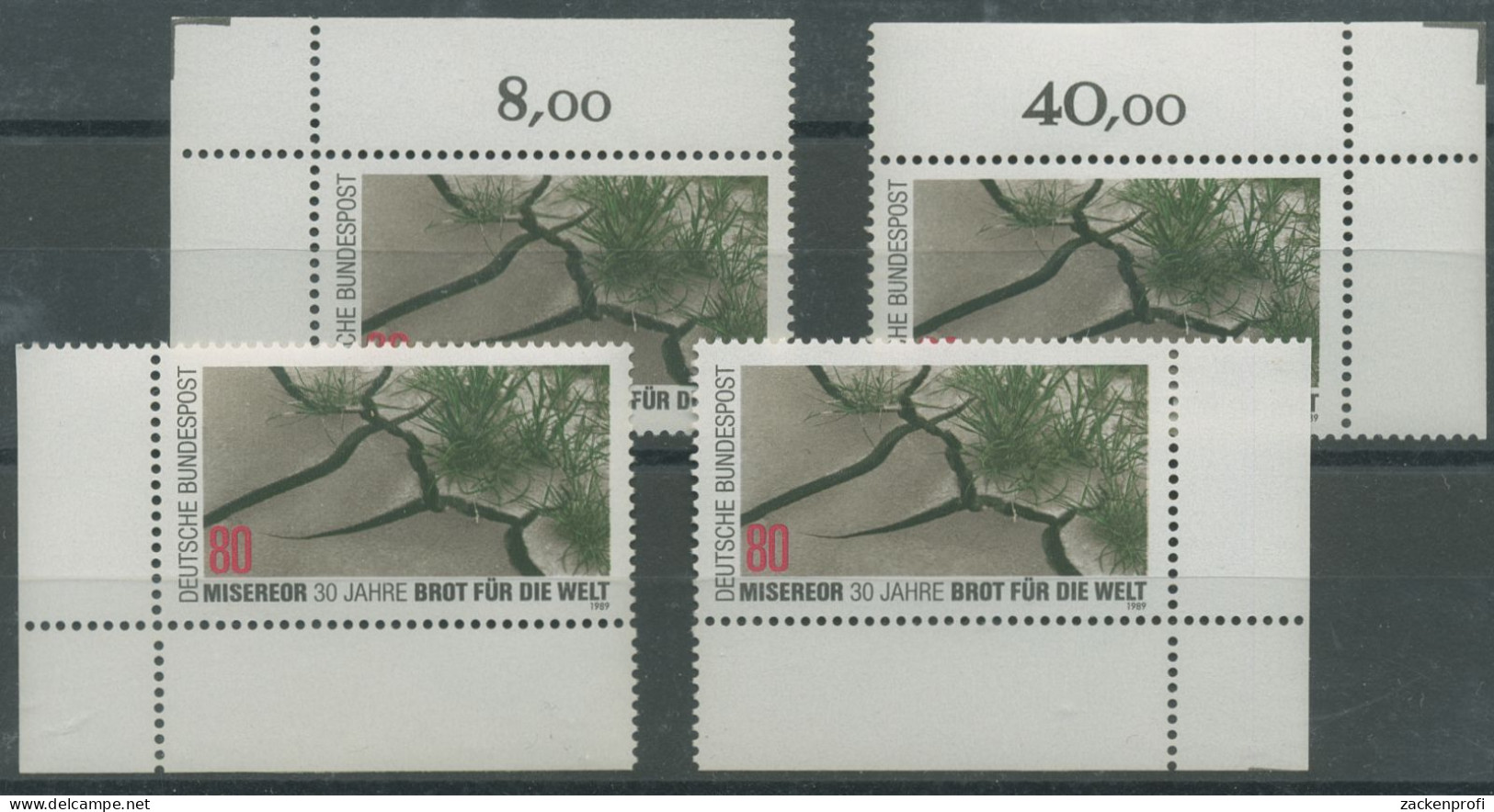 Bund 1989 30 Jahre Misereor 1404 Alle 4 Ecken Postfrisch (E631) - Unused Stamps