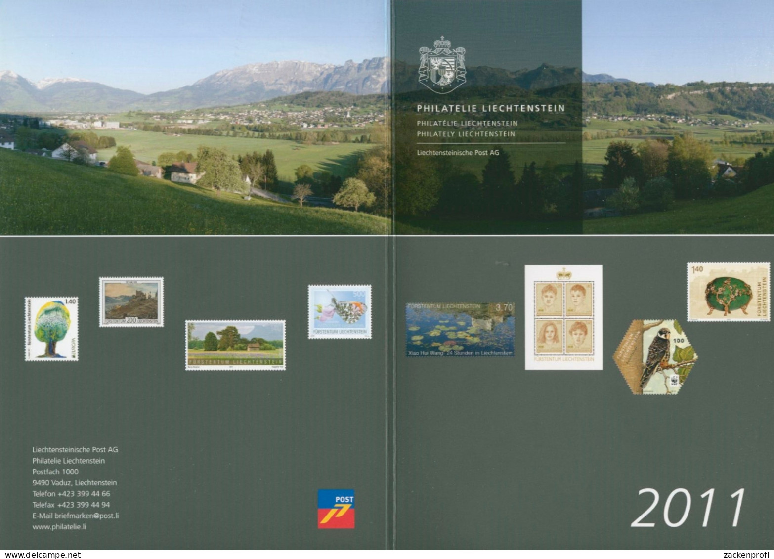 Liechtenstein 2011 Jahresmappe Jahrgang 2011 Postfrisch (XL30996) - Unused Stamps