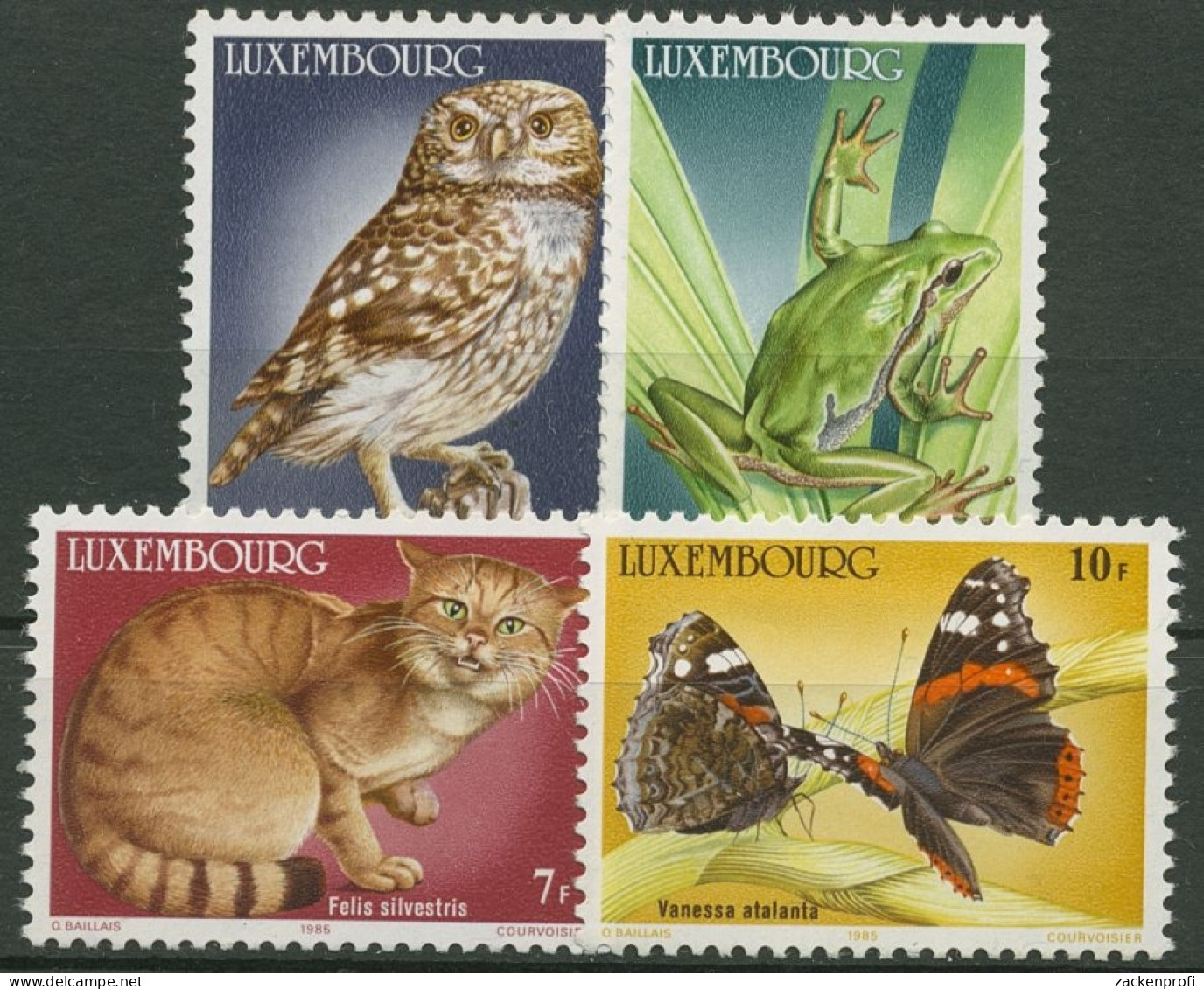 Luxemburg 1985 Naturschutz Geschützte Tiere 1133/36 Postfrisch - Unused Stamps