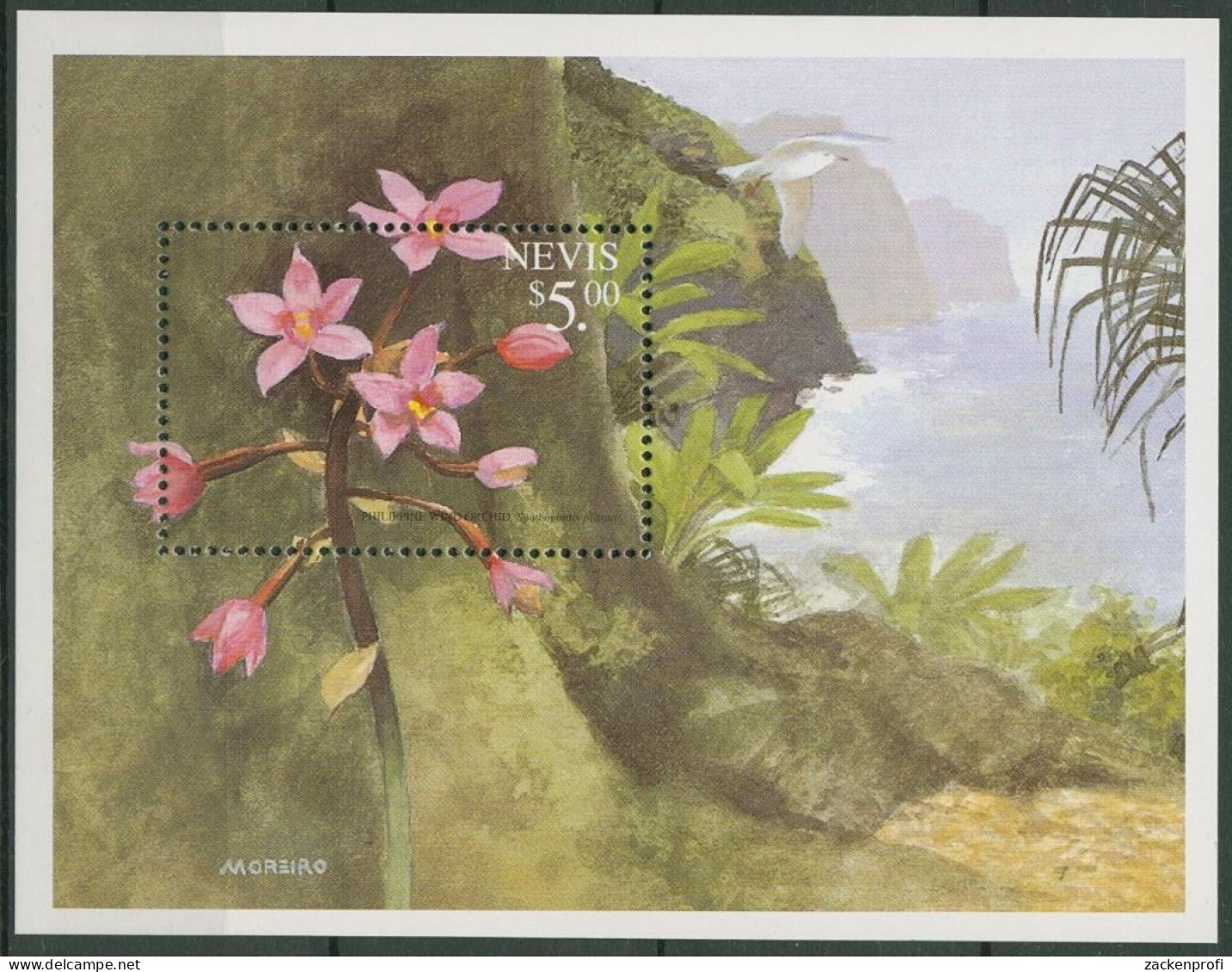 Nevis 1999 Orchideen Block 165 Postfrisch (C94697) - St.Kitts Und Nevis ( 1983-...)