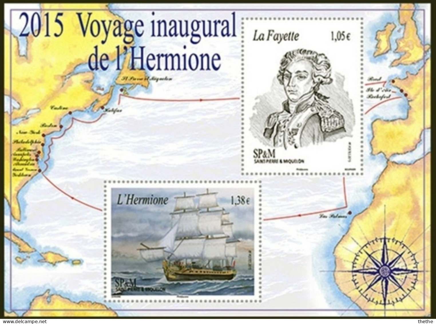 SAINT PIERRE & MIQUELON - Voyage Inaugural De L'Hermione - Ongebruikt