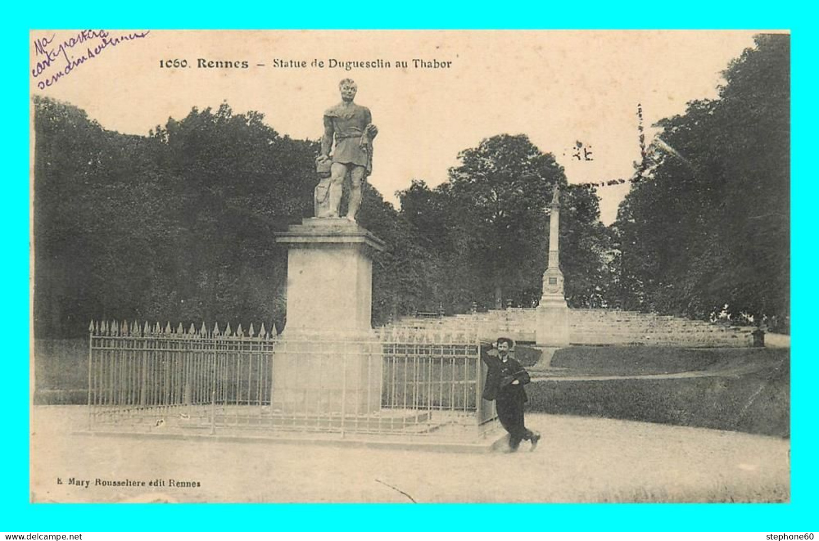 A880 / 013 35 - RENNES Statue De Duguesclin Au Thabor - Rennes