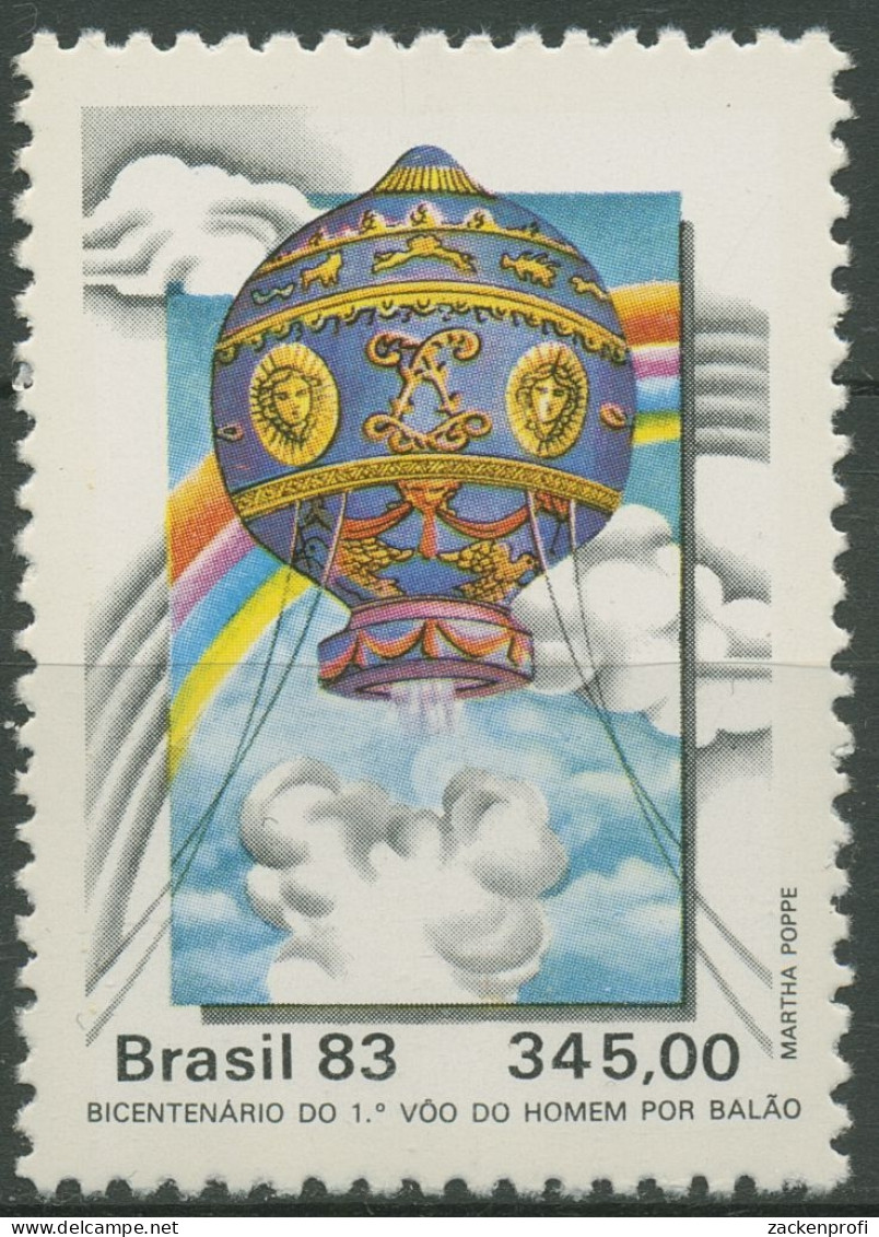 Brasilien 1983 Luftfahrt Montgolfiere 2016 Postfrisch - Neufs