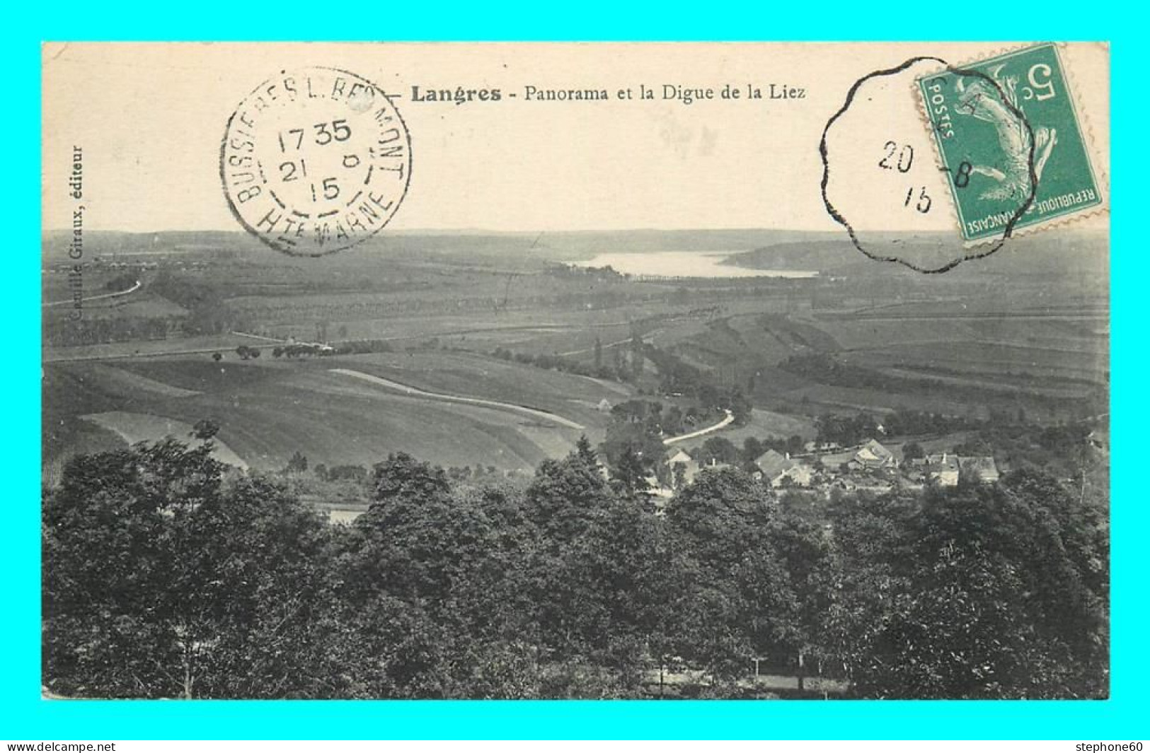 A880 / 135 52 - LANGRES Panorama Et La Digue De La Liez - Langres