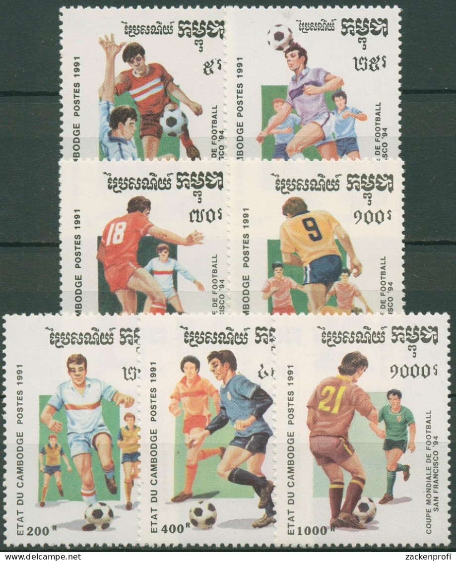 Kambodscha 1991 Fussball-WM'94 USA 1196/02 Postfrisch - Cambodge