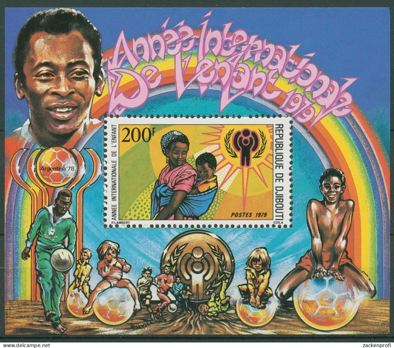 Dschibuti 1979 Internationales Jahr Des Kindes Block 2 A Postfrisch (C29880) - Dschibuti (1977-...)