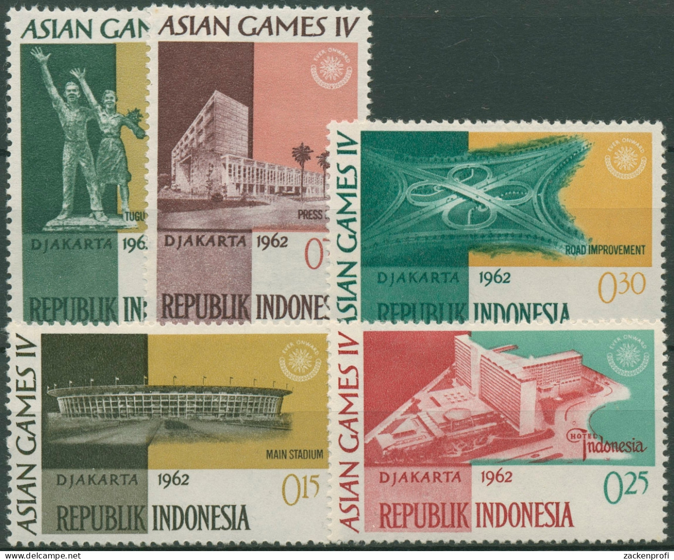 Indonesien 1962 Asiatische Sportspiele Jakarta 360/64 Postfrisch - Indonesia