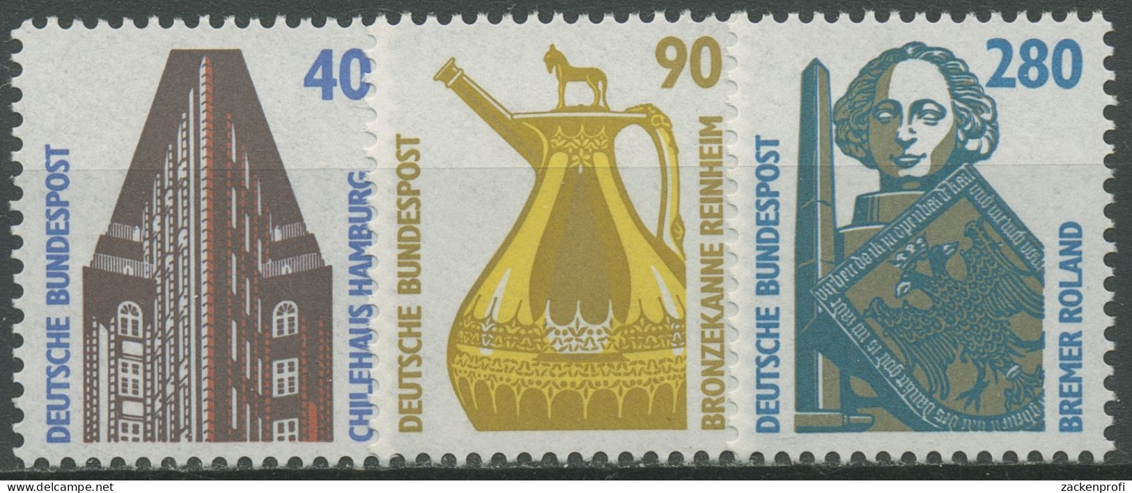 Bund 1988 Sehenswürdigkeiten Bauwerke 1379/81 Postfrisch - Ungebraucht