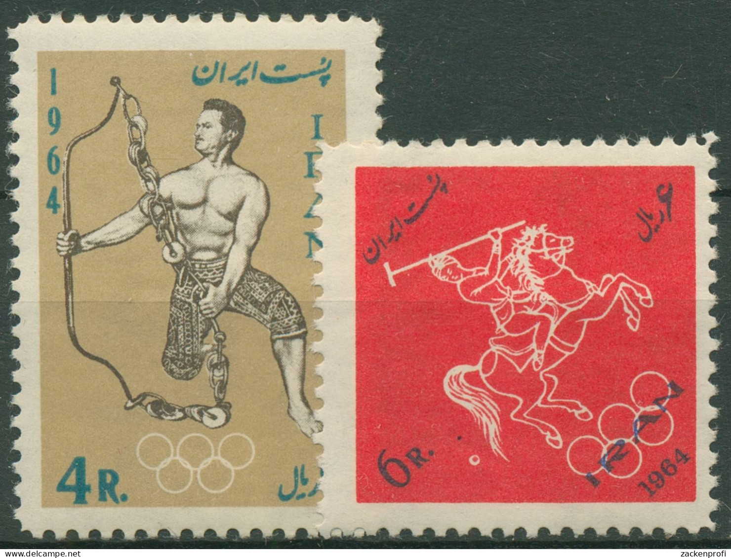 Iran 1964 Olympia Sommerspiele Tokio 1228/29 Postfrisch - Irán
