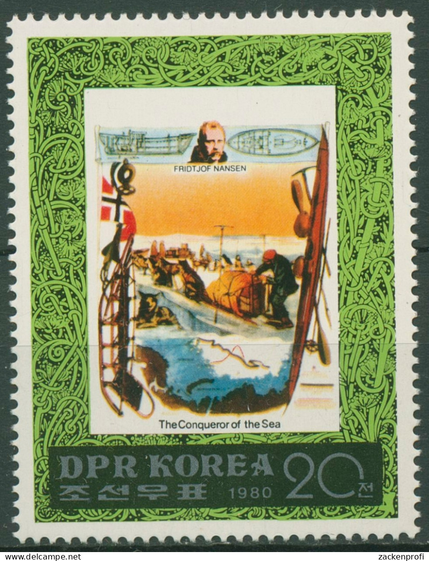 Korea (Nord) 1980 Meeresforscher Seefahrer Fridtjof Nansen 1986 Postfrisch - Corea Del Norte
