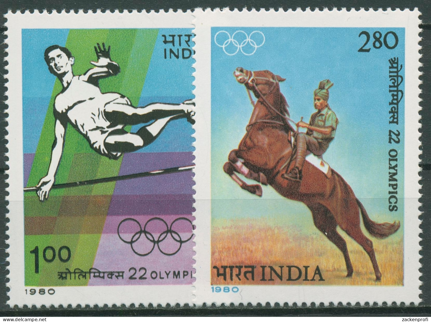 Indien 1980 Olympia Sommerspiele Moskau 834/35 Postfrisch - Ungebraucht