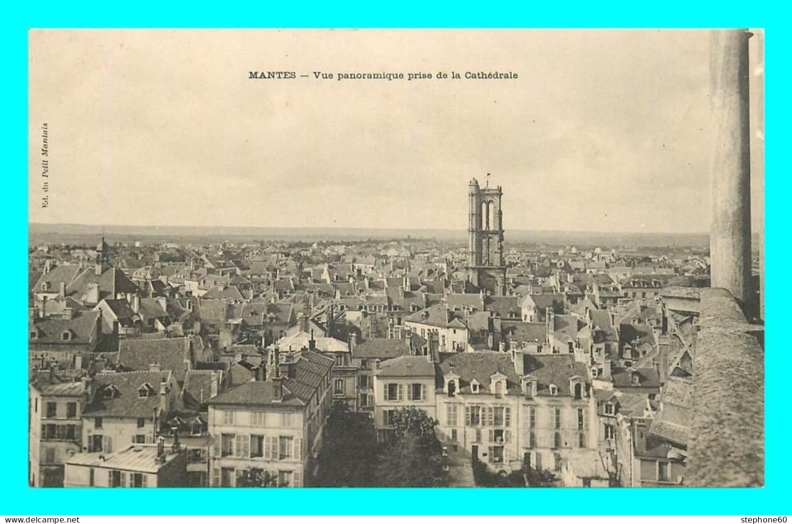 A878 / 159 78 - MANTES Vue Panoramique Prise De La Cathédrale - Mantes La Jolie