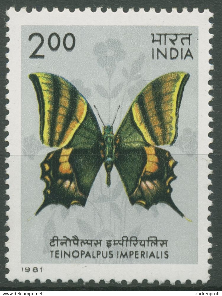 Indien 1981 Tiere Insekten Schmetterlinge 885 Postfrisch - Unused Stamps