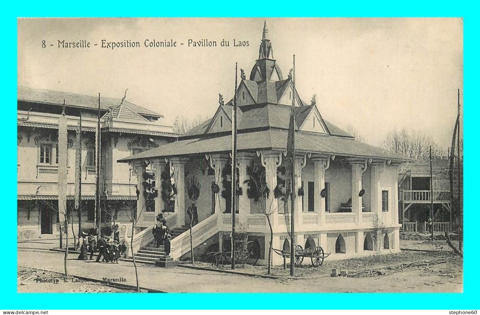 A879 / 071 13 - MARSEILLE Exposition Coloniale Pavillon Du Laos - Colonial Exhibitions 1906 - 1922