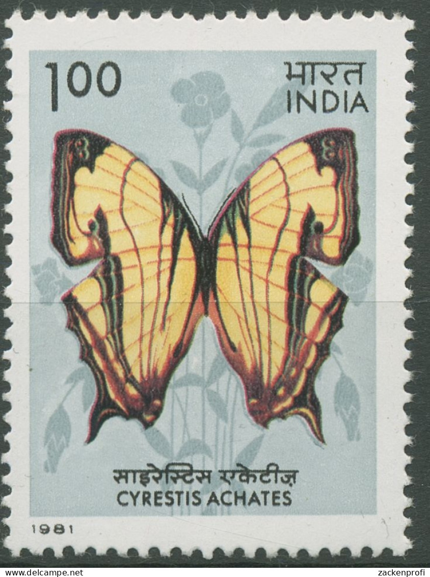 Indien 1981 Tiere Insekten Schmetterlinge 884 Postfrisch - Neufs