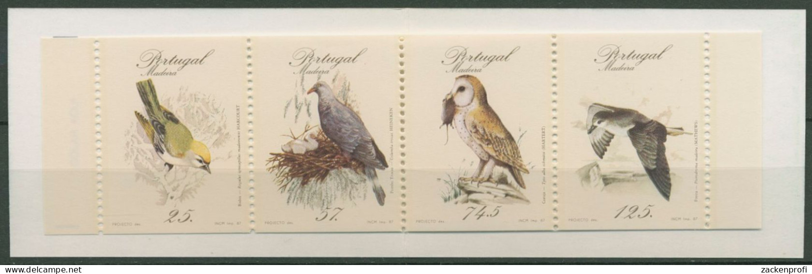 Portugal - Madeira 1987 Tiere Vögel Markenheftchen MH 7 Postfrisch (C98435) - Madère