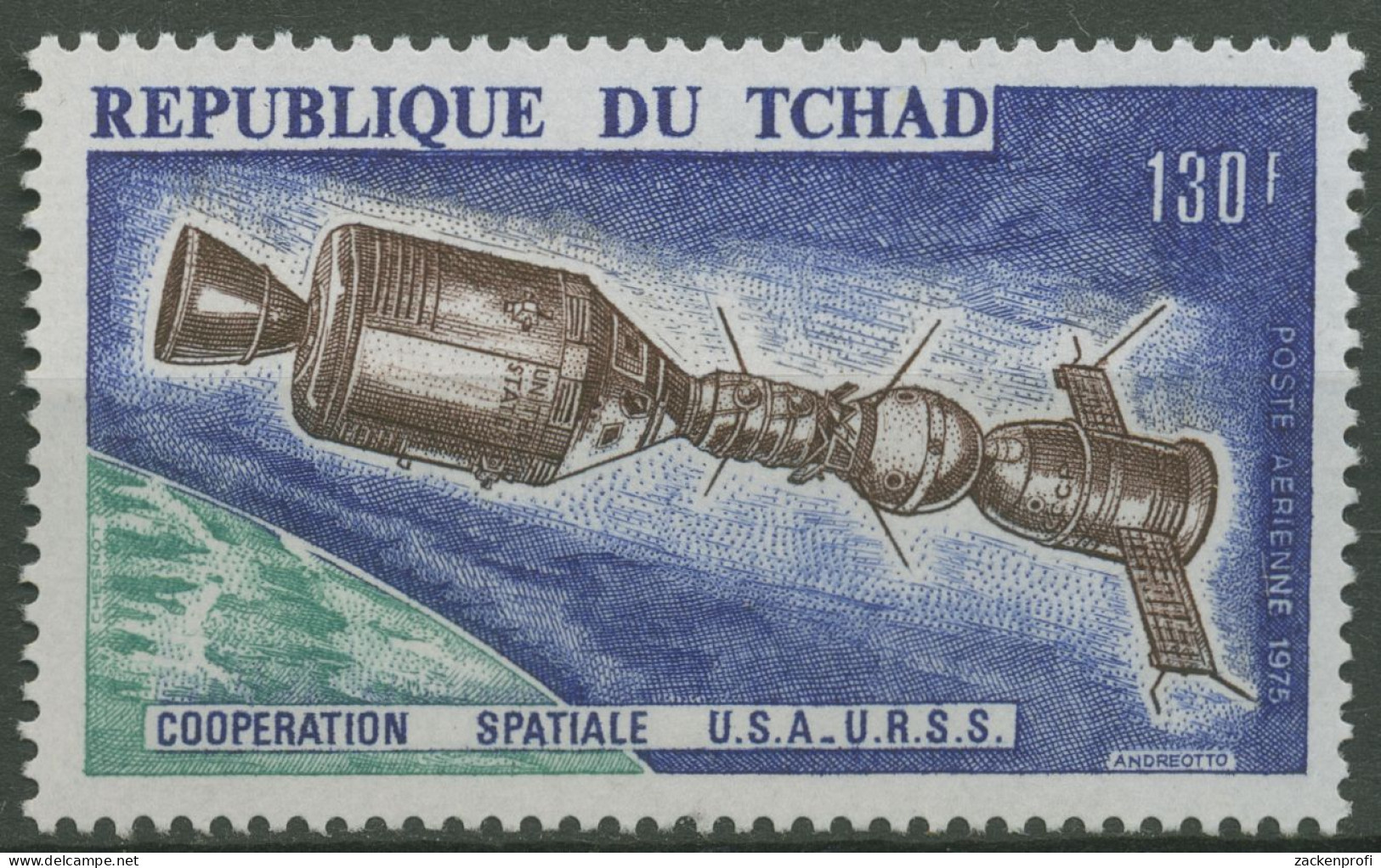 Tschad 1975 Raumfahrt-Unternehmen Apollo-Sojus 711 Postfrisch - Tschad (1960-...)