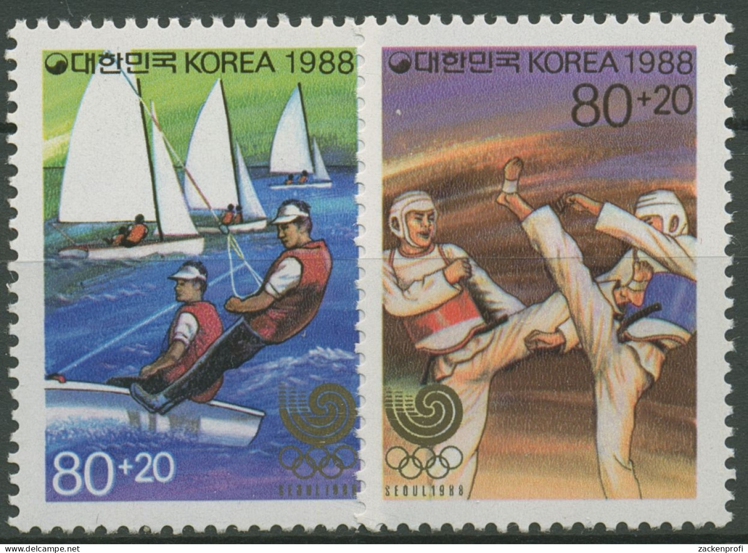 Korea (Süd) 1988 Olympia Sommerspiele Seoul 1551/52 Postfrisch - Korea, South