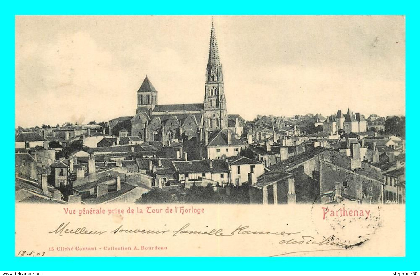 A878 / 037 79 - PARTHENAY Vue Générale Prise De La Tour De L'Horloge - Parthenay